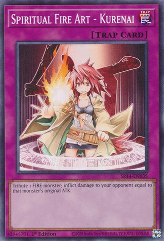 Spiritual Fire Art - Kurenai (SR14-EN035) (Structure Deck: Fire Kings) YuGiOh
