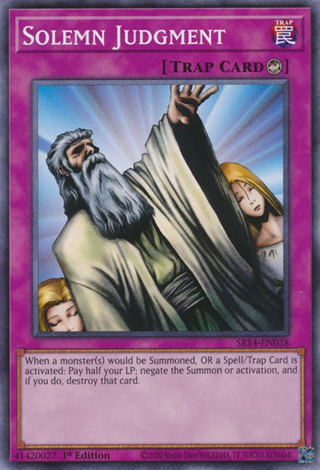 Solemn Judgment (SR14-EN038) (Structure Deck: Fire Kings) YuGiOh