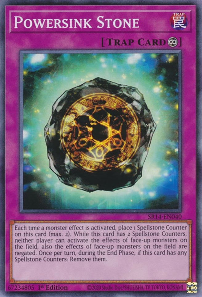 Powersink Stone (SR14-EN040) (Structure Deck: Fire Kings) YuGiOh