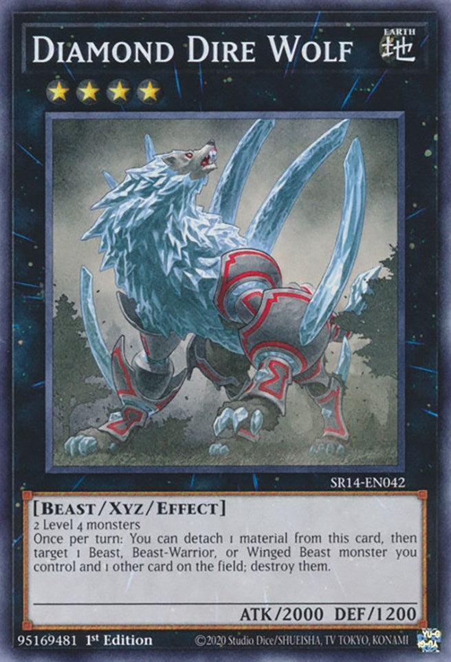 Diamond Dire Wolf (SR14-EN042) (Structure Deck: Fire Kings) YuGiOh
