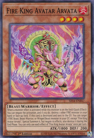 Fire King Avatar Arvata (SR14-EN047) (Structure Deck: Fire Kings) YuGiOh