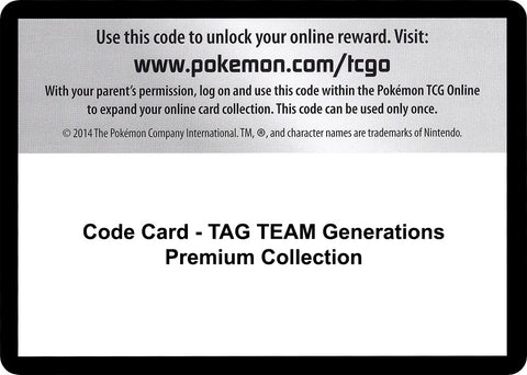 Image for Code Card - TAG TEAM Generations Premium Collection (Miscellaneous Cards & Products) (MCAP) - Pokemon