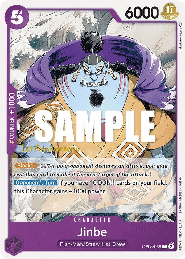 Jinbe (OP05-066) (Awakening of the New Era: 1st Anniversary Tournament Cards) One Piece Card Game
