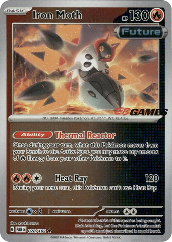 Image for Iron Moth - 028/182 (EB Games Promo) (028/182) (Miscellaneous Cards & Products) - Pokemon
