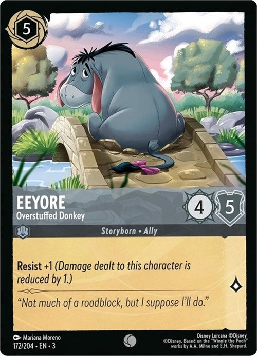 Image for Eeyore - Overstuffed Donkey (172/204) (Into the Inklands) (3) - Disney Lorcana