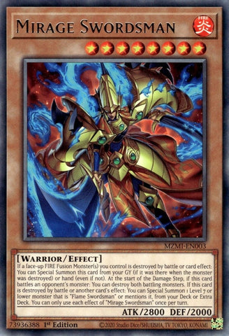 Mirage Swordsman (MZMI-EN003) (Maze of Millennia) YuGiOh
