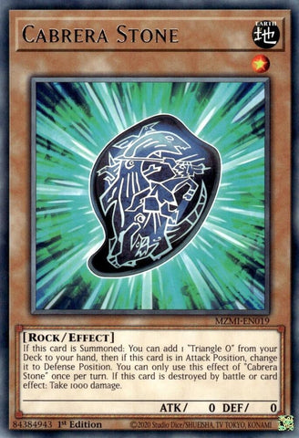 Cabrera Stone (MZMI-EN019) (Maze of Millennia) YuGiOh
