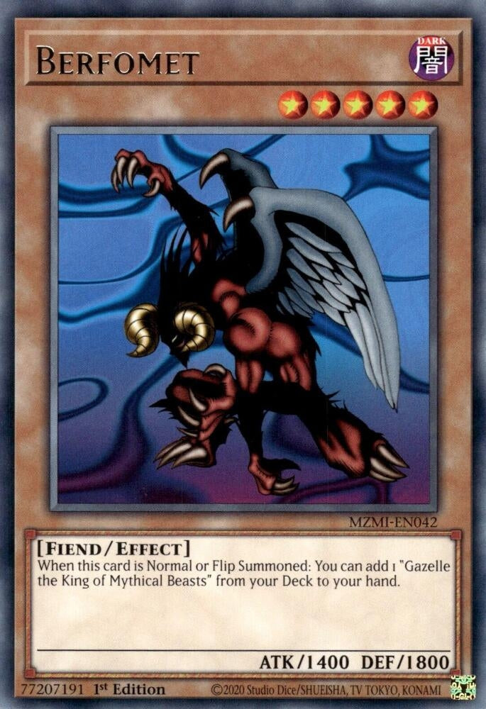 Berfomet (MZMI-EN042) (Maze of Millennia) YuGiOh