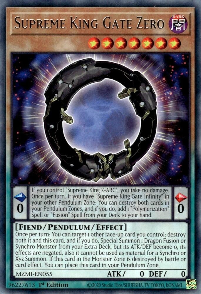 Supreme King Gate Zero (MZMI-EN055) (Maze of Millennia) YuGiOh