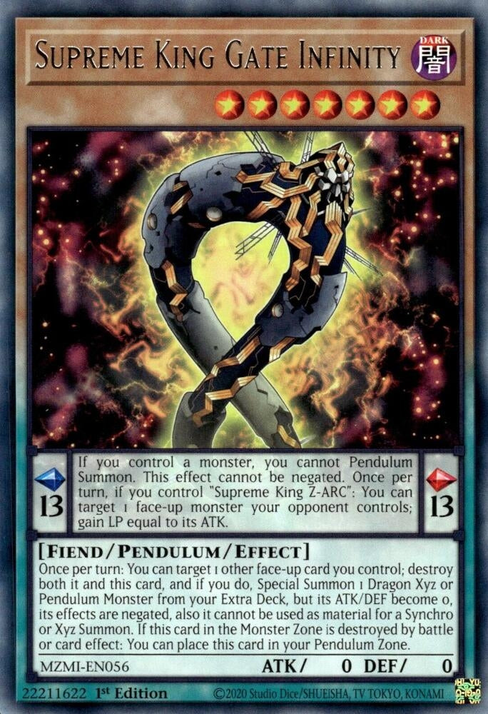 Supreme King Gate Infinity (MZMI-EN056) (Maze of Millennia) YuGiOh