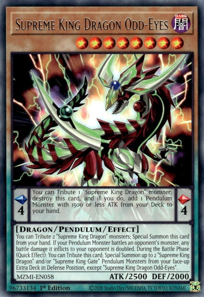 Supreme King Dragon Odd-Eyes (MZMI-EN058) (Maze of Millennia) YuGiOh