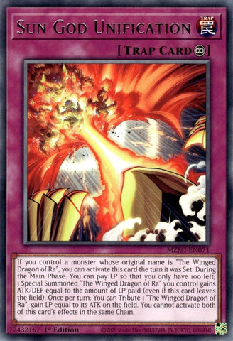Sun God Unification (MZMI-EN071) (Maze of Millennia) YuGiOh