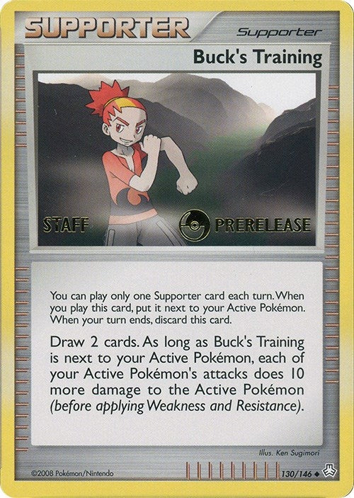 Image for Buck's Training - 130/146 (Prerelease) [Staff] (130) (Miscellaneous Cards & Products) (MCAP) - Pokemon