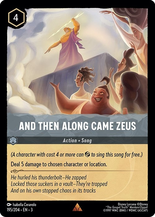 Image for And Then Along Came Zeus (195/204) (Into the Inklands) (3) - Disney Lorcana
