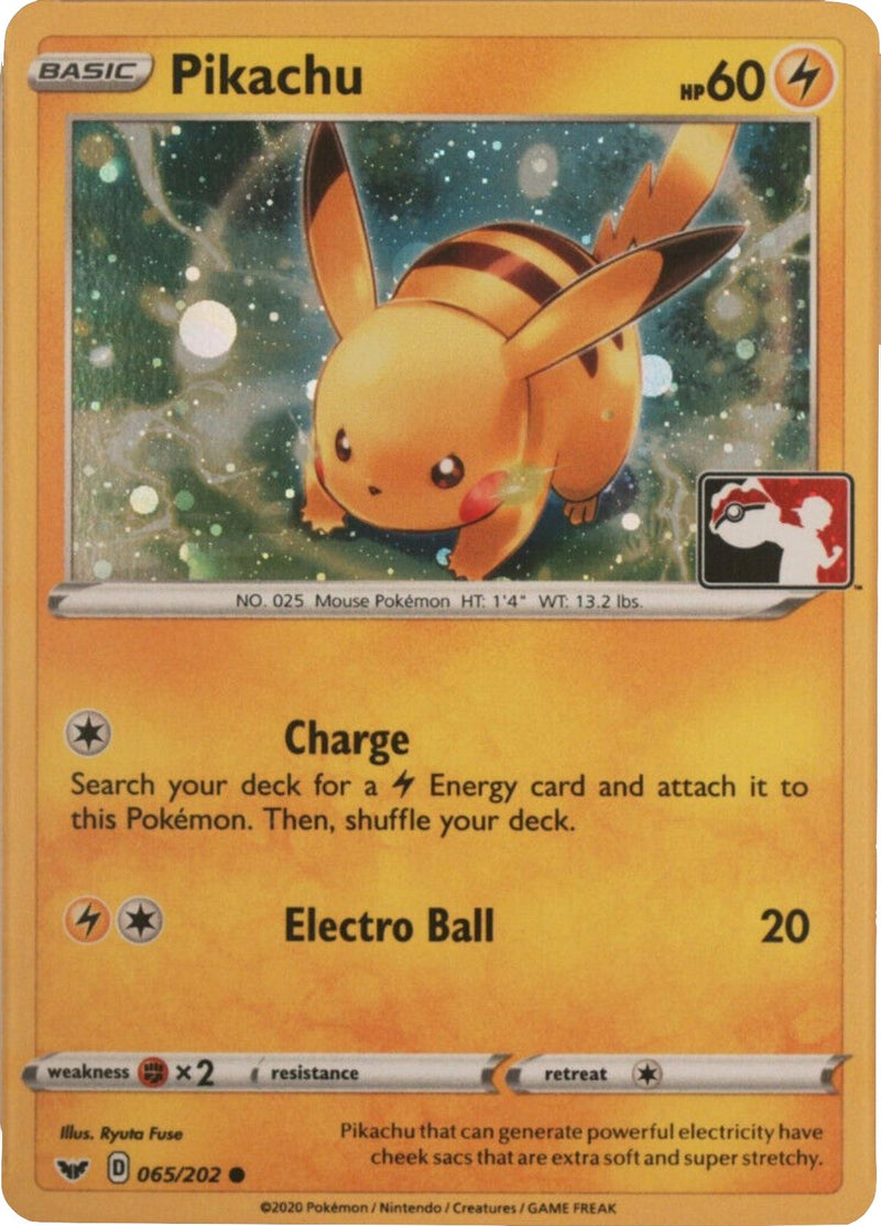 Image for Pikachu - 065/202 (Cosmos Holo) (065/202) (League & Championship Cards) (PR) - Pokemon