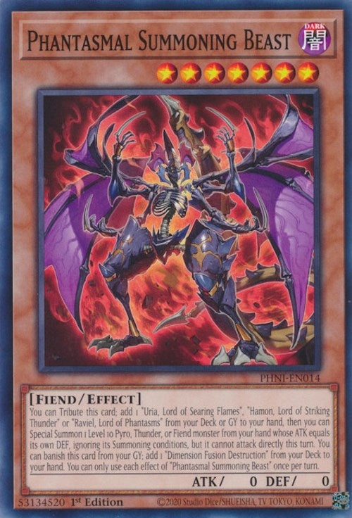 Phantasmal Summoning Beast (PHNI-EN014) (Phantom Nightmare) YuGiOh
