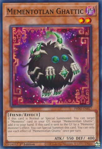 Mementotlan Ghattic (PHNI-EN017) (Phantom Nightmare) YuGiOh