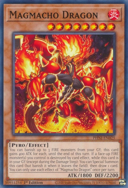 Magmacho Dragon (PHNI-EN025) (Phantom Nightmare) YuGiOh