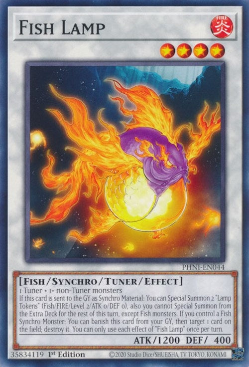 Fish Lamp (PHNI-EN044) (Phantom Nightmare) YuGiOh