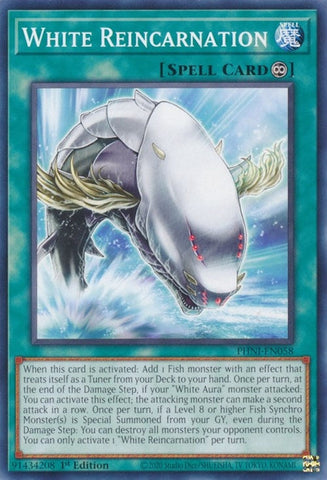 White Reincarnation (PHNI-EN058) (Phantom Nightmare) YuGiOh