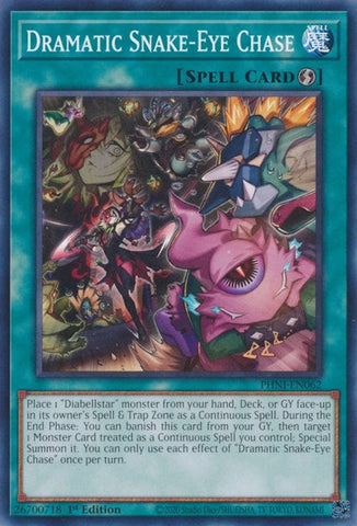 Dramatic Snake-Eye Chase (PHNI-EN062) (Phantom Nightmare) YuGiOh