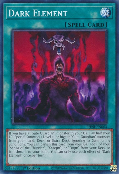 Dark Element (PHNI-EN063) (Phantom Nightmare) YuGiOh