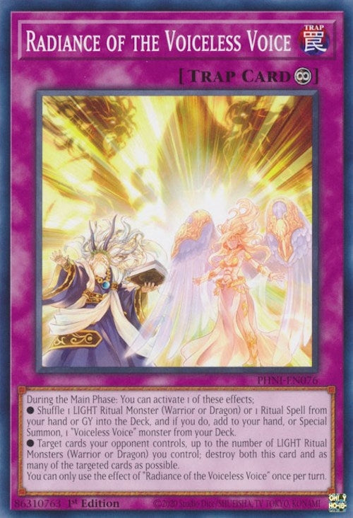 Radiance of the Voiceless Voice (PHNI-EN076) (Phantom Nightmare) YuGiOh