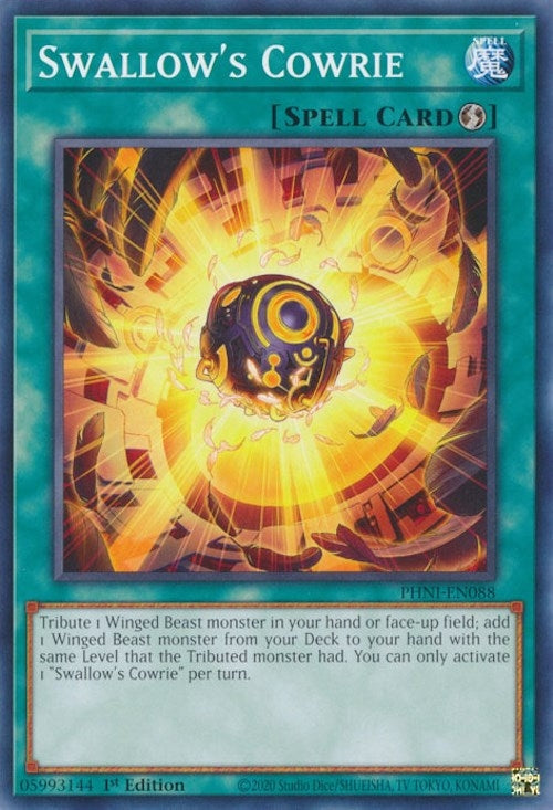 Swallow's Cowrie (PHNI-EN088) (Phantom Nightmare) YuGiOh