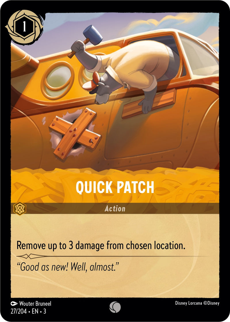 Image for Quick Patch (27/204) (Into the Inklands) (3) - Disney Lorcana