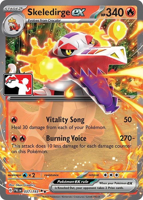 Image for Skeledirge ex (037/193) (Prize Pack Series Cards) - Pokemon