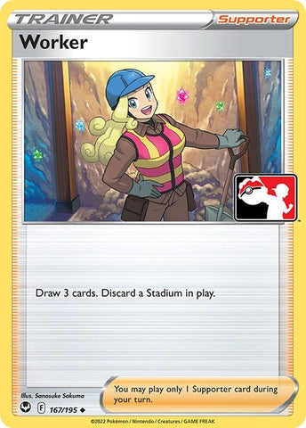 Worker (167/195) (Prize Pack Series Cards) Pokemon
