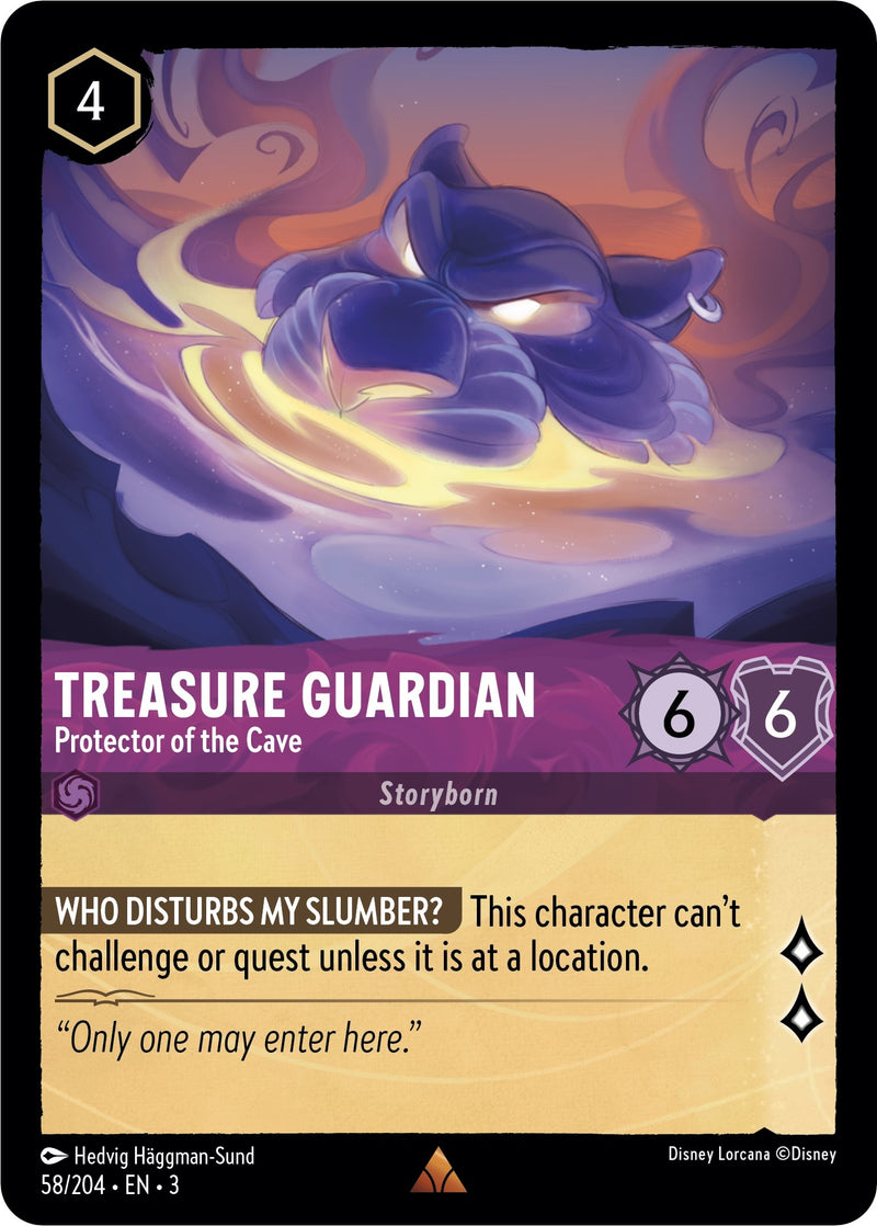 Image for Treasure Guardian - Protector of the Cave (58/204) (Into the Inklands) (3) - Disney Lorcana