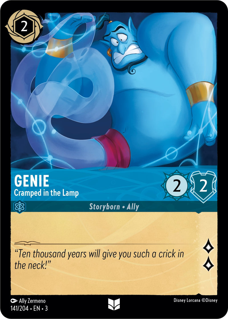 Image for Genie - Cramped in the Lamp (141/204) (Into the Inklands) (3) - Disney Lorcana