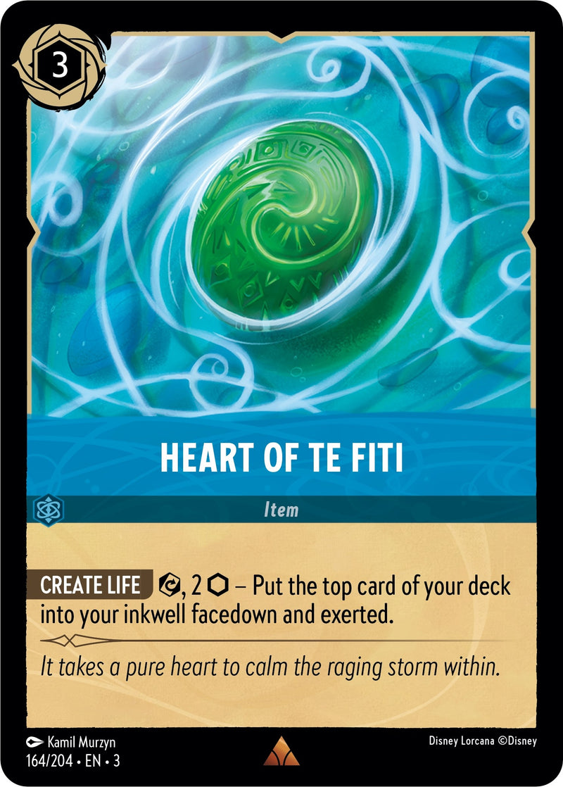 Image for Heart of Te Fiti (164/204) (Into the Inklands) (3) - Disney Lorcana