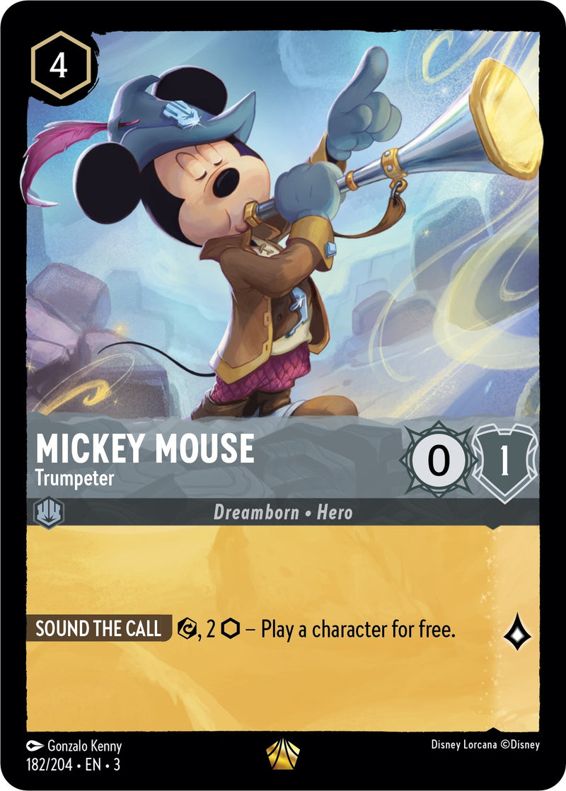 Image for Mickey Mouse - Trumpeter (182/204) (Into the Inklands) (3) - Disney Lorcana