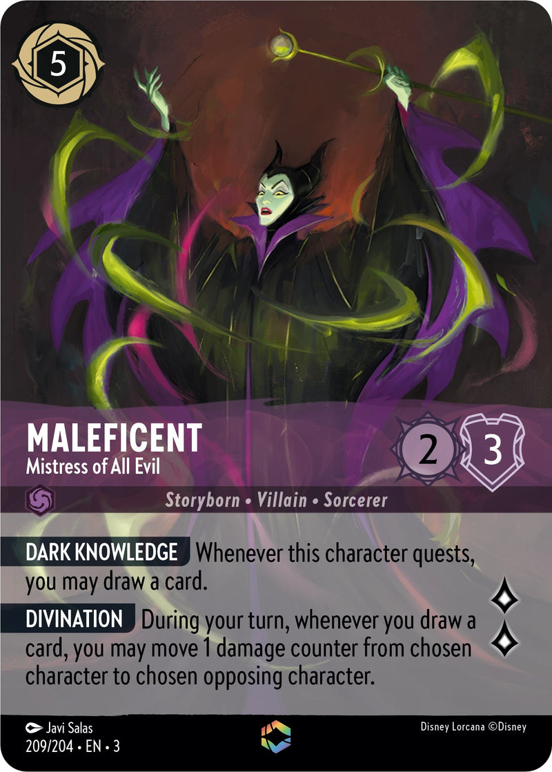 Image for Maleficent - Mistress of All Evil (Enchanted) (209/204) (Into the Inklands) (3) - Disney Lorcana
