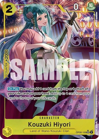 Kouzuki Hiyori (Alternate Art) (OP06-106) (Wings of the Captain) One Piece Card Game