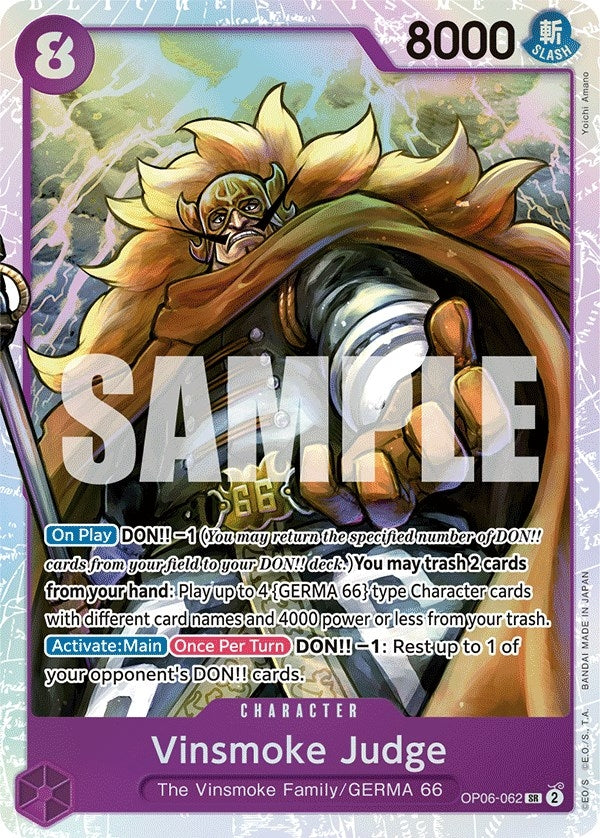 Image for Vinsmoke Judge (OP06-062) (Wings of the Captain) - One Piece Card Game