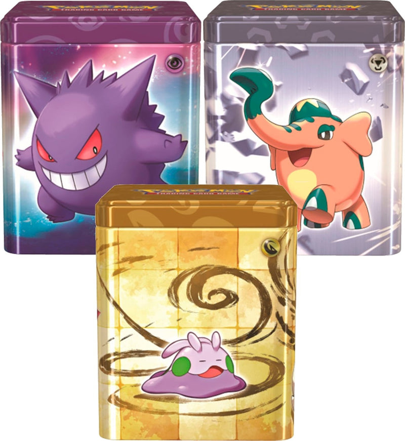 Image for Pokemon Stacking Tins [Set of 3] (Psychic, Metal, and Dragon) - Pokemon