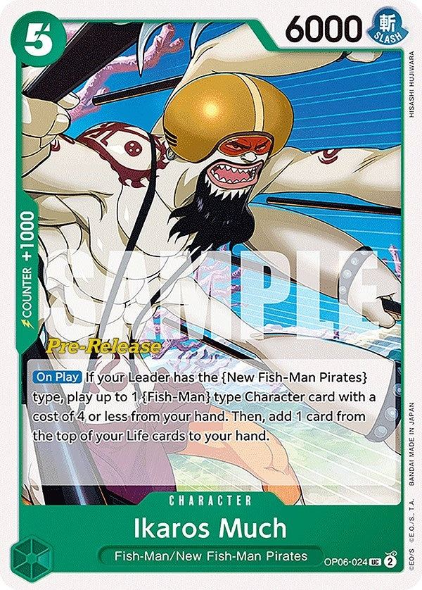 Image for Ikaros Much (OP06-024) (Wings of the Captain Pre-Release Cards) - One Piece Card Game