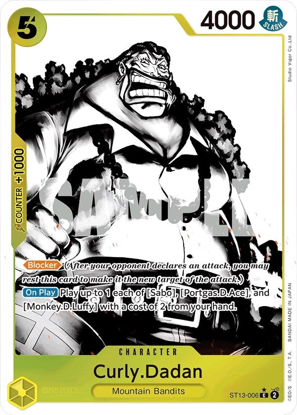 Curly.Dadan (Parallel) (ST13-006) (Ultra Deck: The Three Brothers) One Piece Card Game