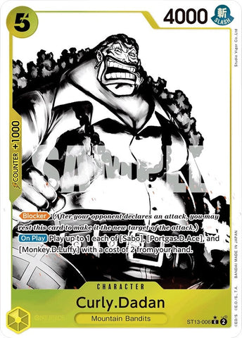 Curly.Dadan (Parallel) (ST13-006) (Ultra Deck: The Three Brothers) One Piece Card Game
