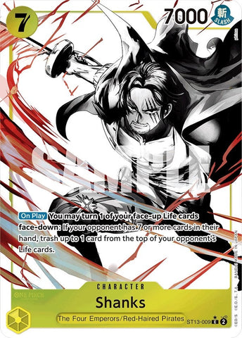 Shanks (Parallel) (ST13-009) (Ultra Deck: The Three Brothers) One Piece Card Game