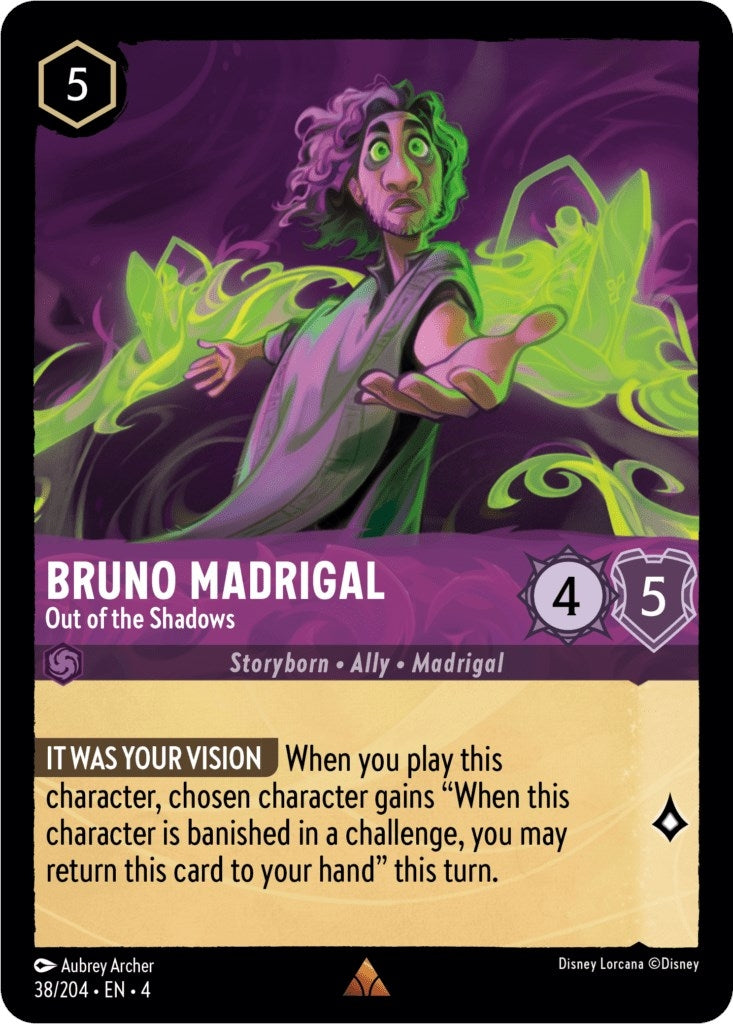 Image for Bruno Madrigal - Out of the Shadows (38/204) (Ursula's Return) (4) - Disney Lorcana
