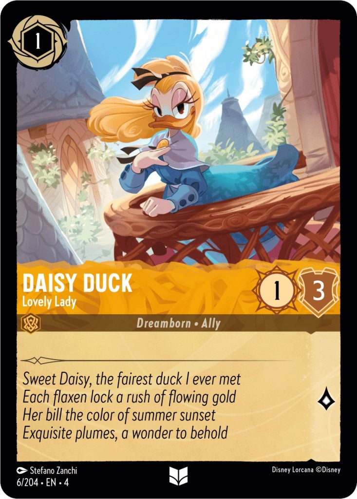 Image for Daisy Duck - Lovely Lady (6/204) (Ursula's Return) (4) - Disney Lorcana