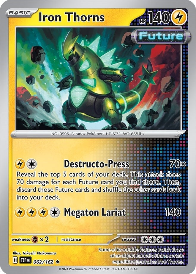 Image for Iron Thorns (062/162) - Pokemon