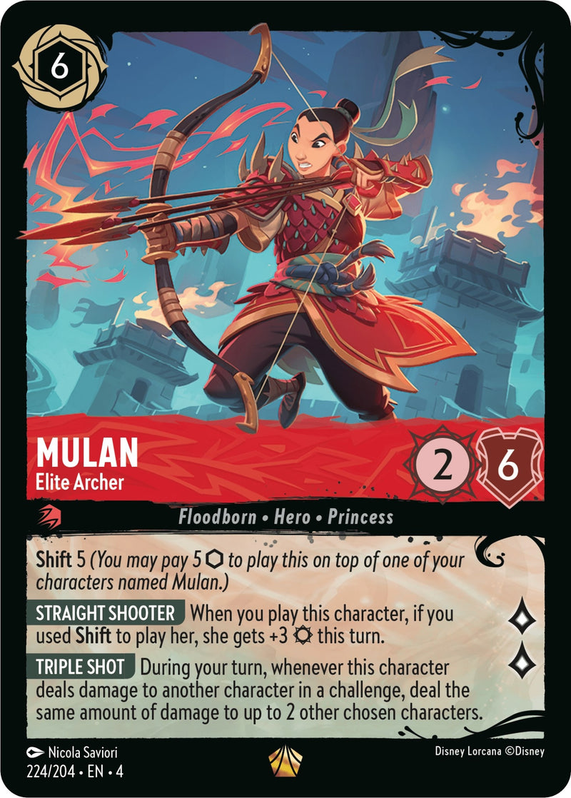 Image for Mulan - Elite Archer (224/204) (224/204) (Illumineer's Quest: Deep Trouble) (Q1) - Disney Lorcana