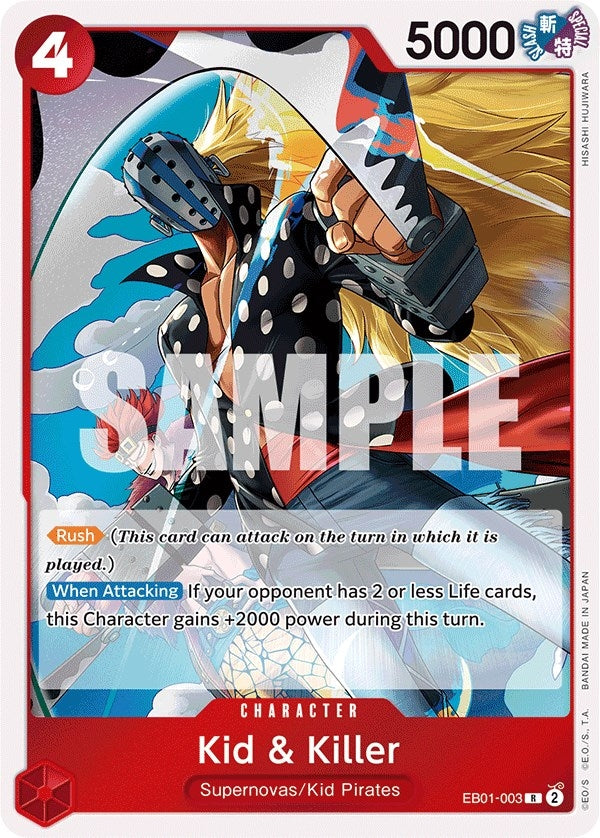 Kid & Killer (EB01-003) (Extra Booster: Memorial Collection) (EB-01) One Piece Card Game