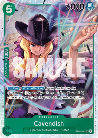 Cavendish (EB01-012) (Extra Booster: Memorial Collection) One Piece Card Game