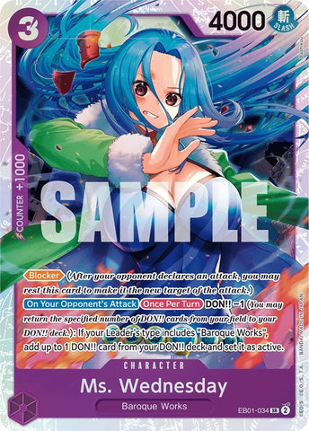 Image for Ms. Wednesday (EB01-034) (Extra Booster: Memorial Collection) - One Piece Card Game